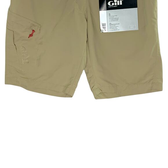 Gill 4 NEW Womens UV Tec Sailing Shorts Khaki 9" Inseam Outdoor Travel Active - Picture 5 of 9